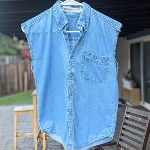 Bugle Boy Cut off Button Down